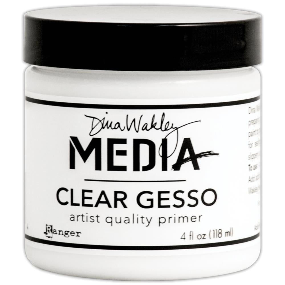 Dina Wakley Media Clear Gesso 4oz Jar