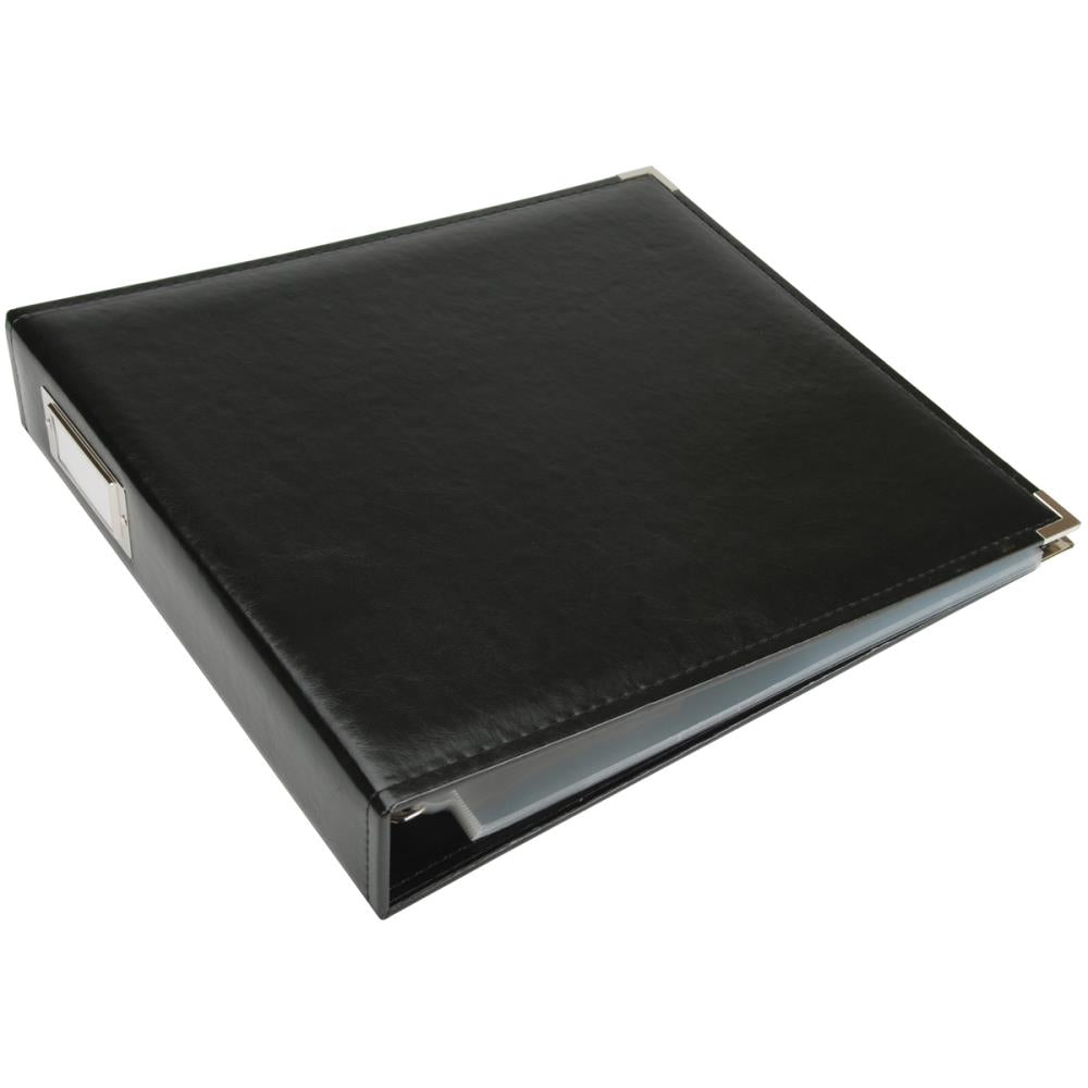 Classic Leather - 12x12 Three Ring Album - Black