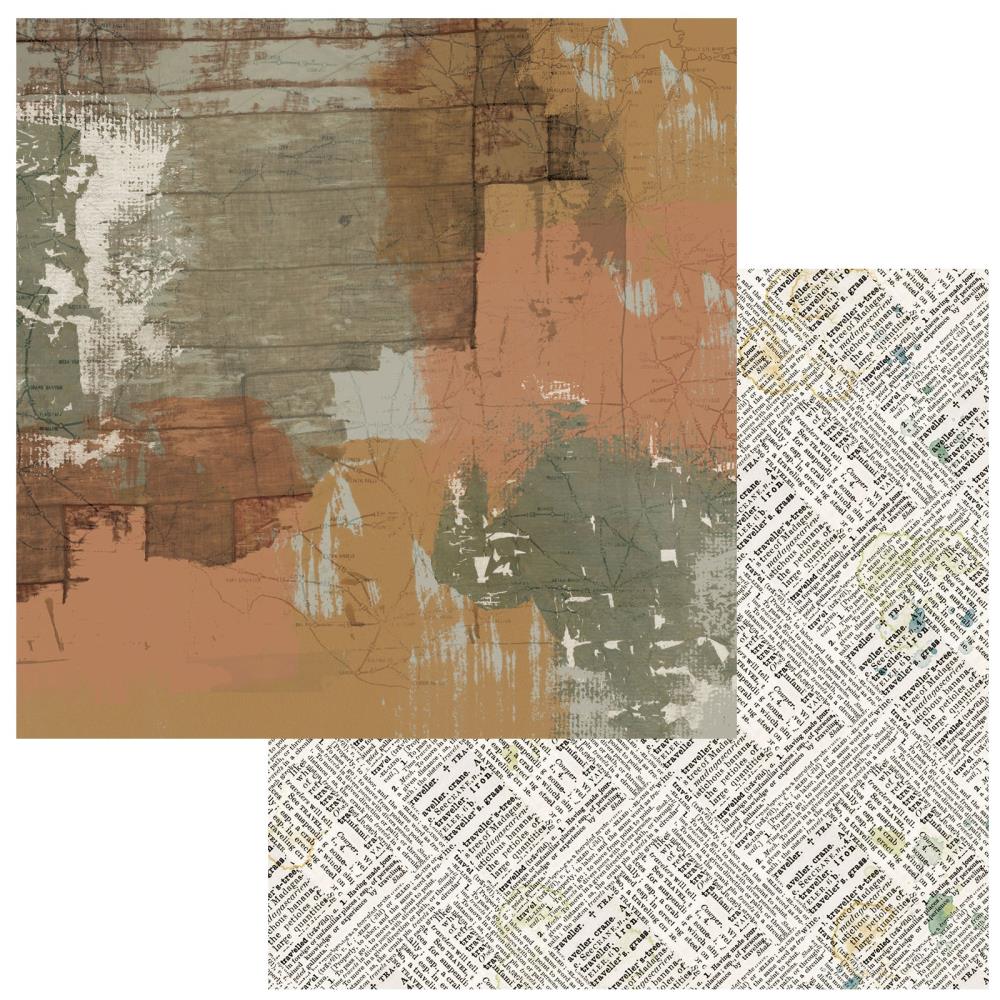 Printed Earth Wherever Double-Sided Cardstock 12"X12"
