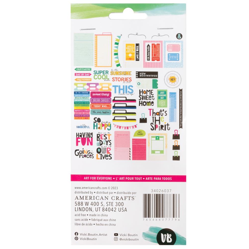Vicki Boutin Bold And Bright Ephemera (56 pcs)
