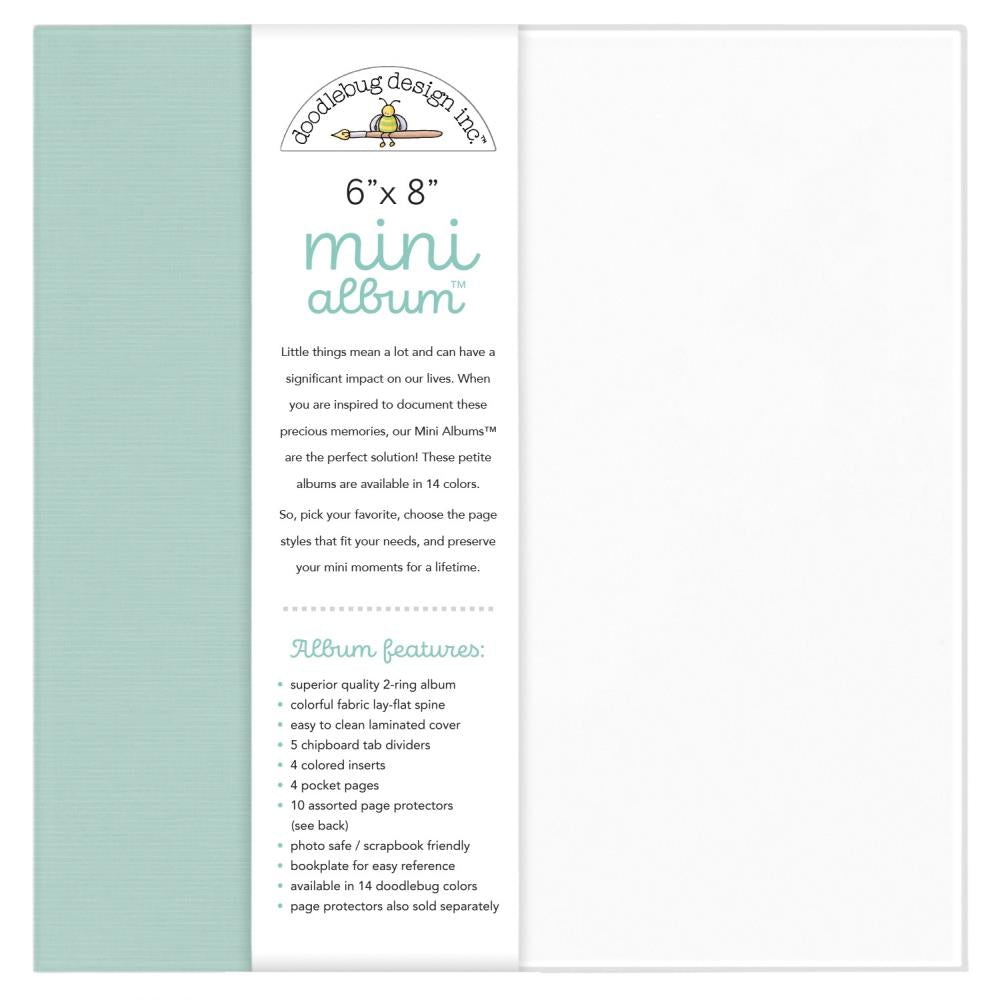 Doodlebug 6x8 Mini Album - Mint