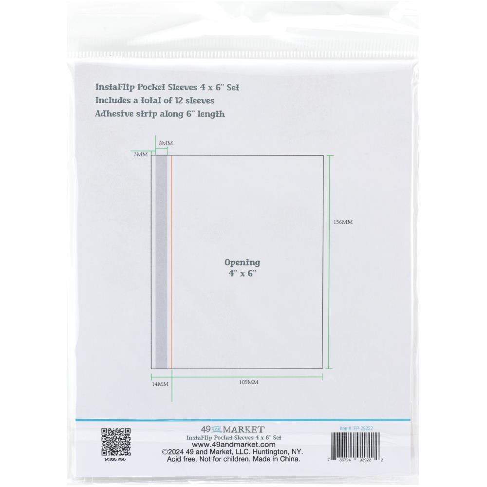 Insta Flip Pocket Sleeves - 4x6