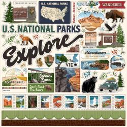 National Parks 12x12 Element Sticker