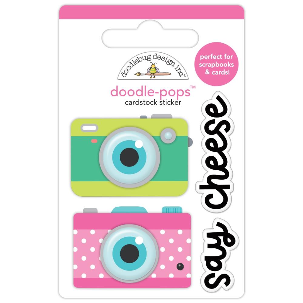 Doodlebug Doodle-Pops 3D Sticker - Photo Op, Summer Fun