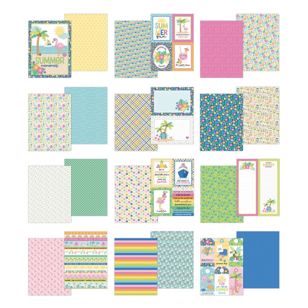 Doodlebug Double-Sided Paper Pad 6x8 - Summer Fun