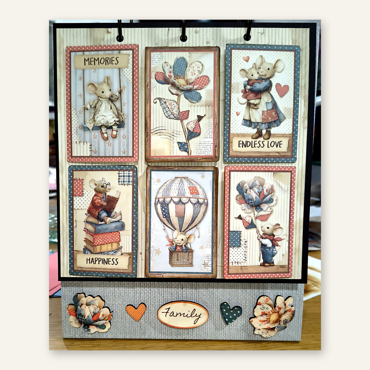 Family Flip Stand ~Designed by Lori Fahrenholtz