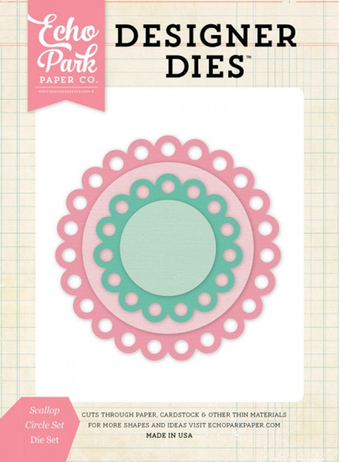 Scallop Circles Medium Die Set