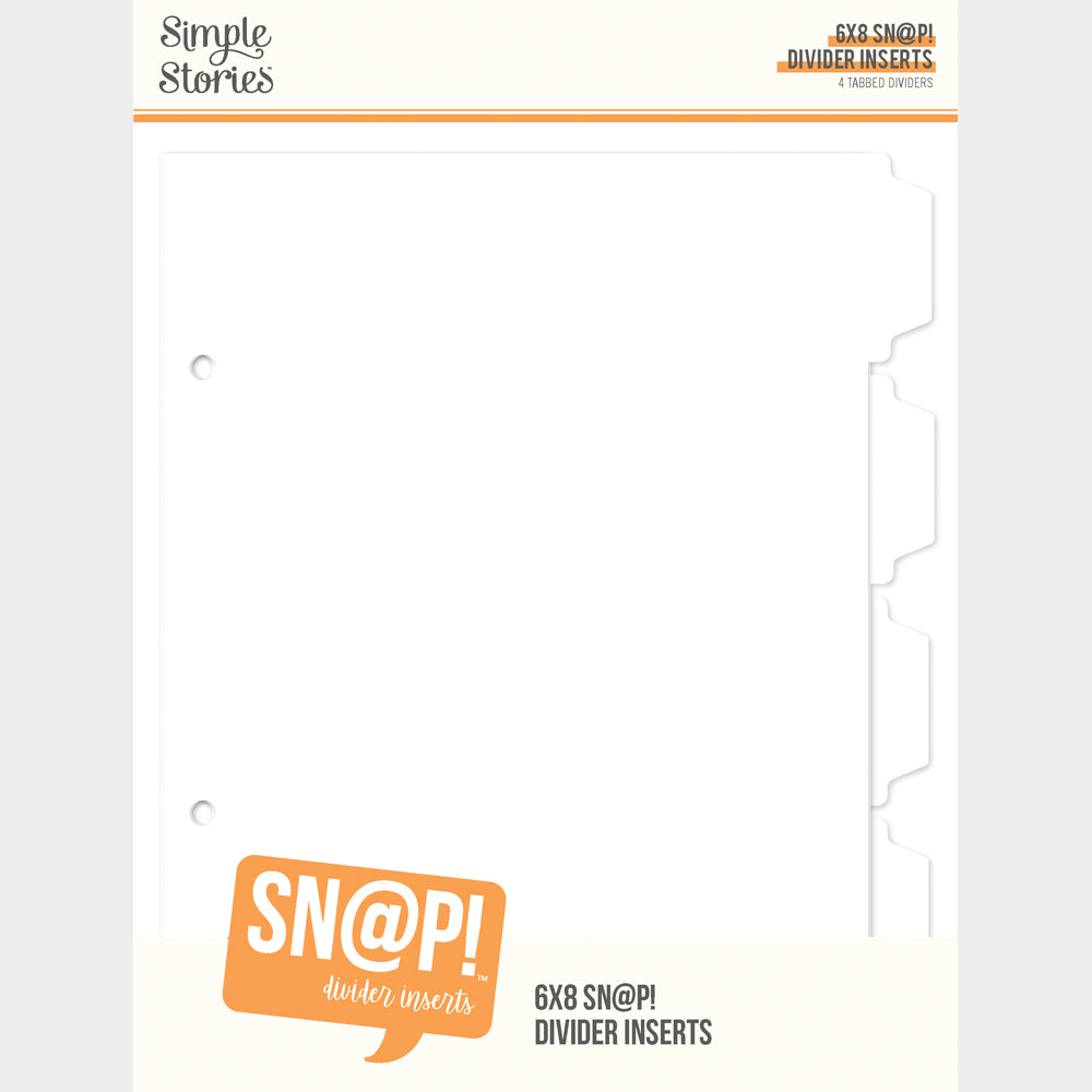 6X8 SN@P! - Divider Binder Inserts