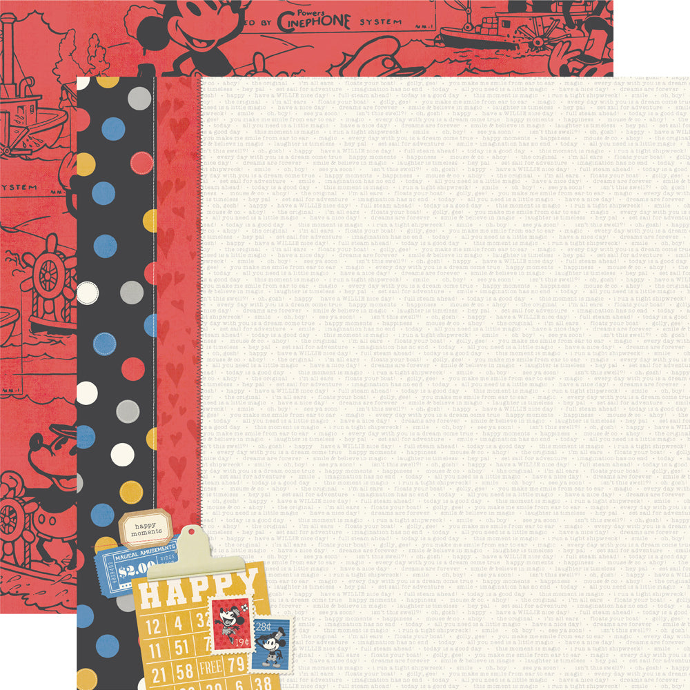 Say Cheese Classic Mouse- That's A Classic - 12x12 Double Side Cardstock