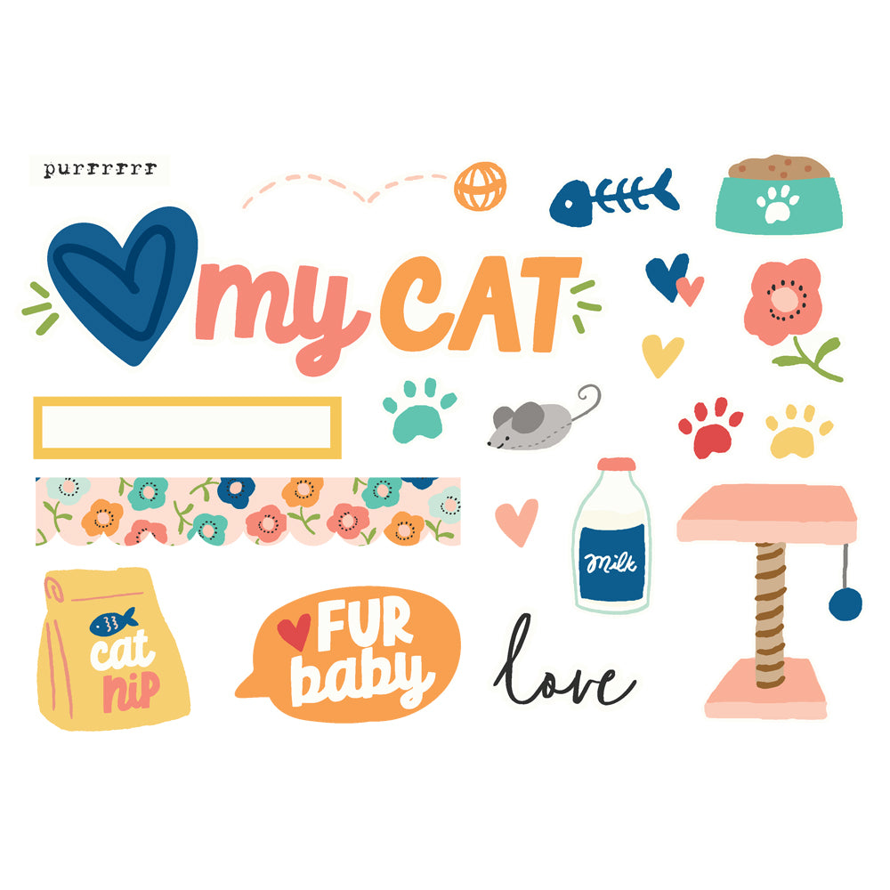 Simple Pages Page Pieces - Fur Baby Cat