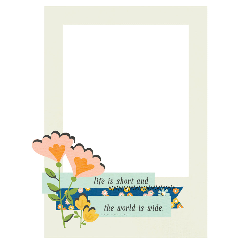 Happy Travels - Chipboard Frames