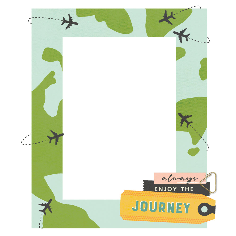 Happy Travels - Chipboard Frames