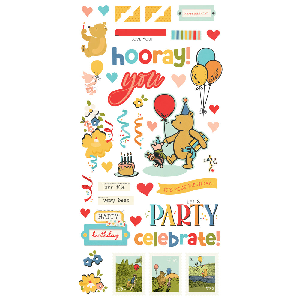 Say Cheese Classic Pooh Birthday - Simple Cards Card Kit