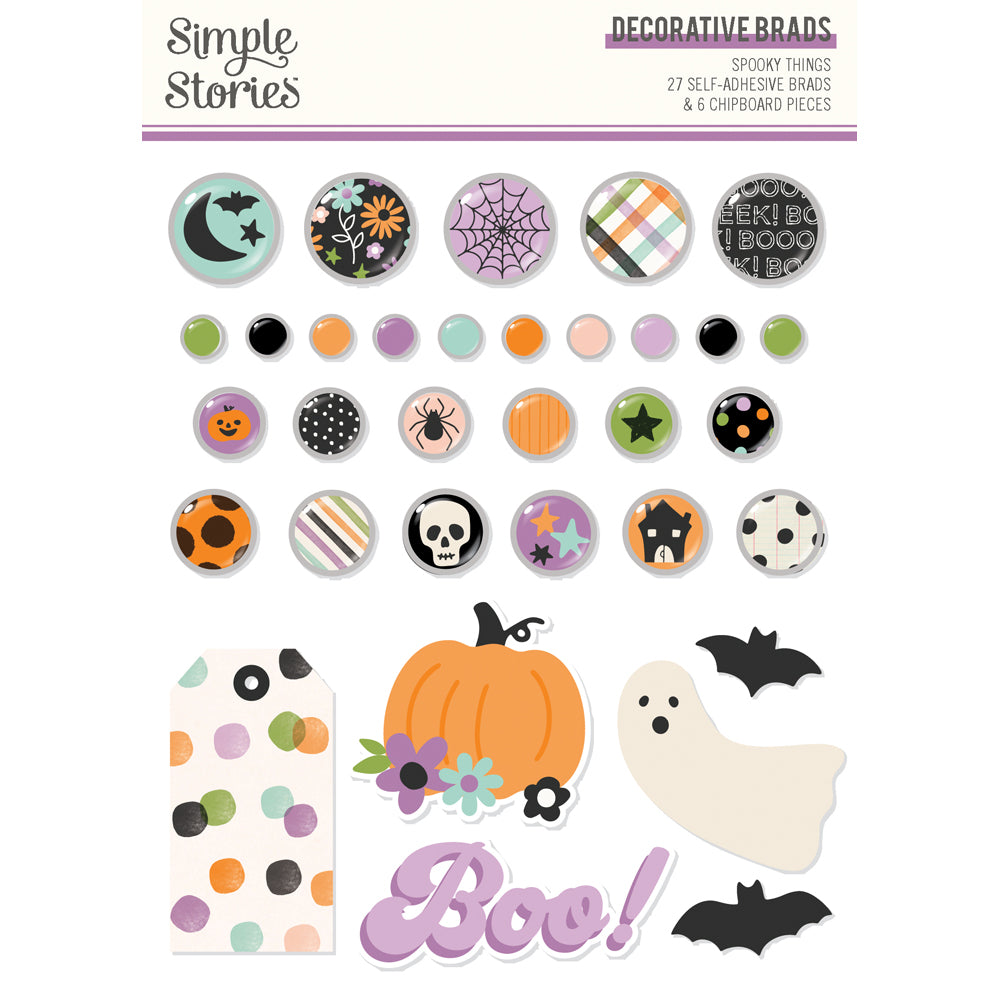Spooky Things - Decorative Brads
