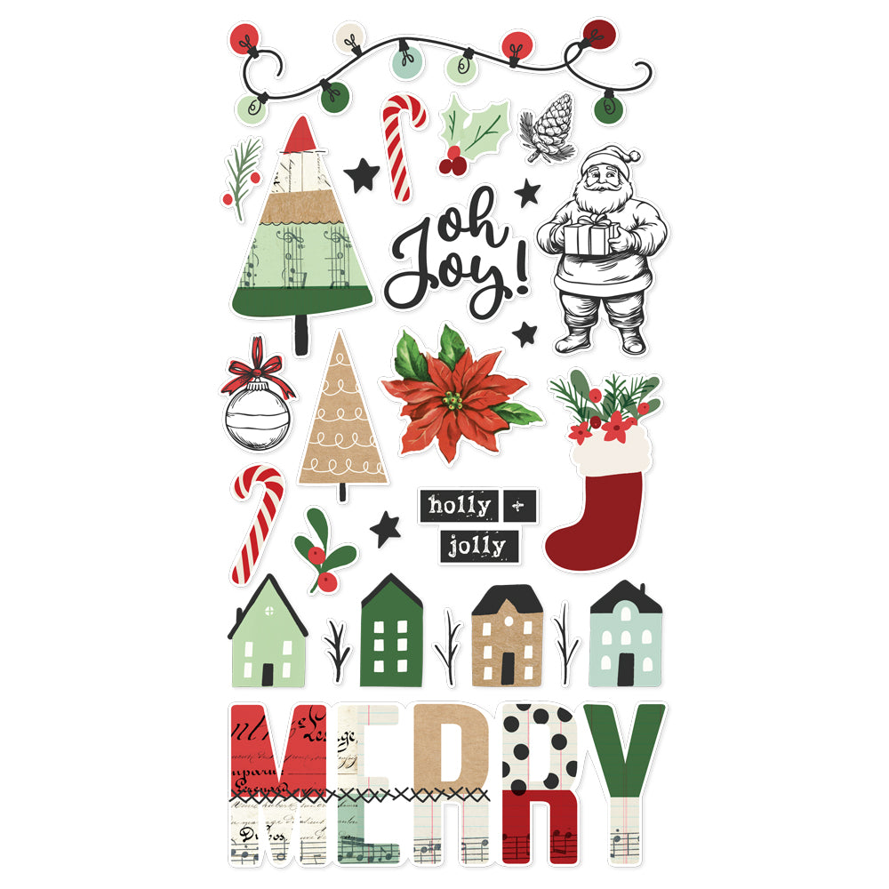 All Wrapped Up - 6x12 Chipboard