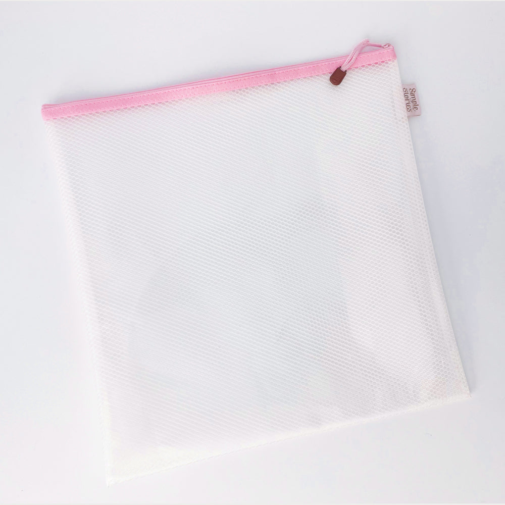 Simple Stories Craft Storage Pouch Large Pink