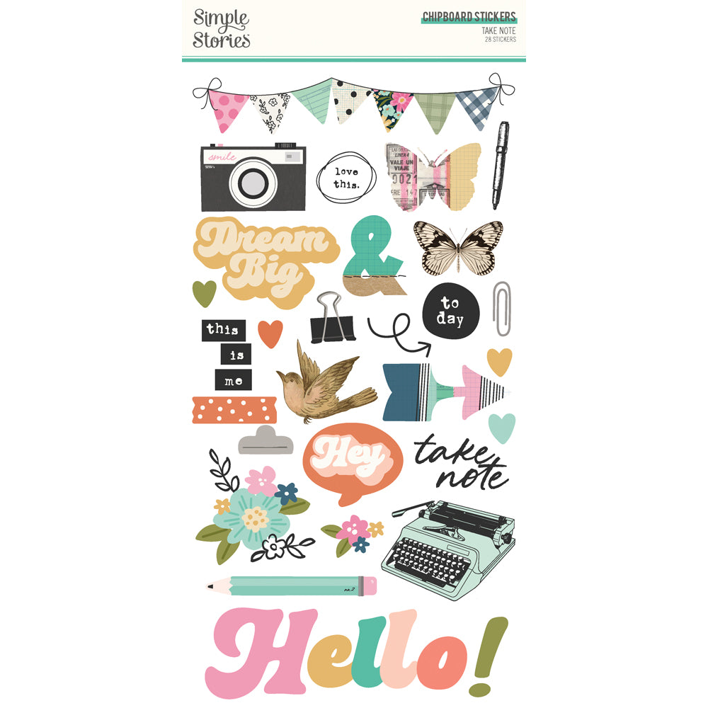 Take Note - 6x12 Chipboard