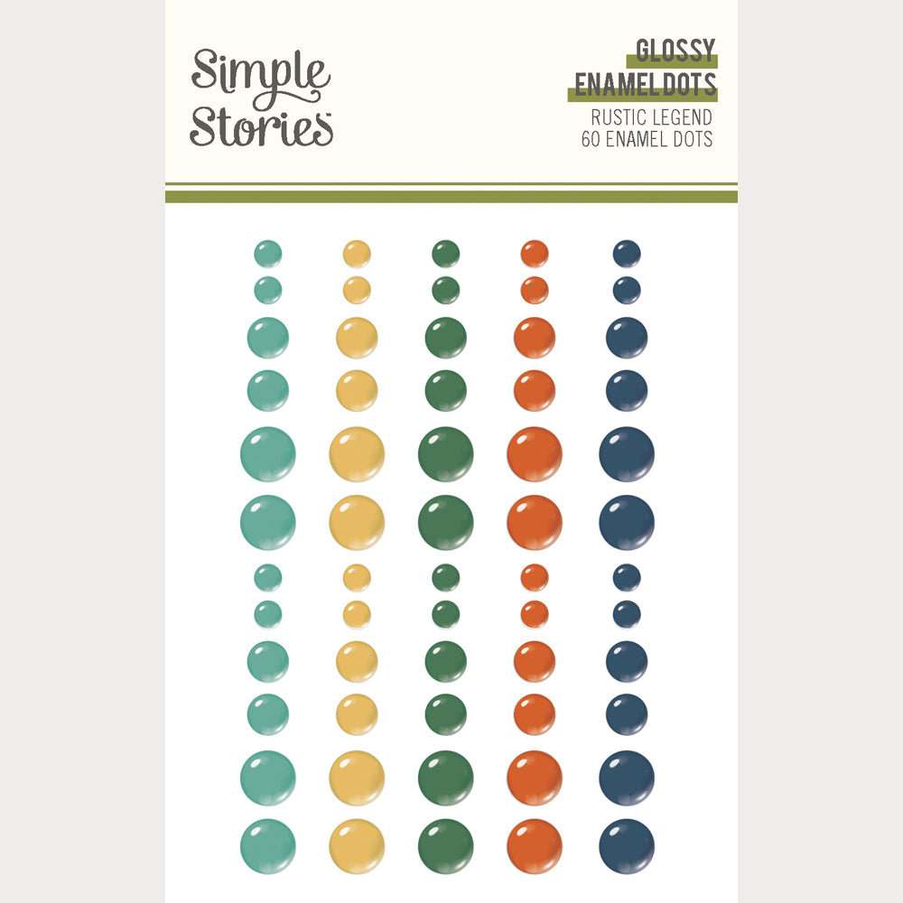 Rustic Legend Glossy Enamel Dots