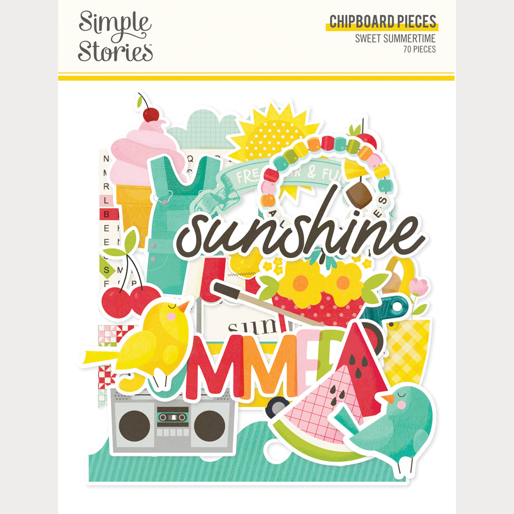 Sweet Summertime - Chipboard Pieces