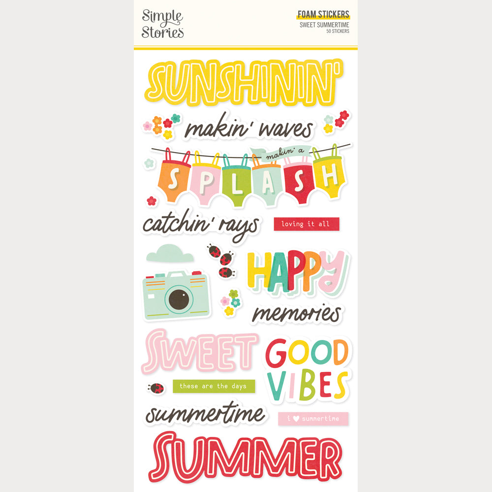 Sweet Summertime - Foam Stickers