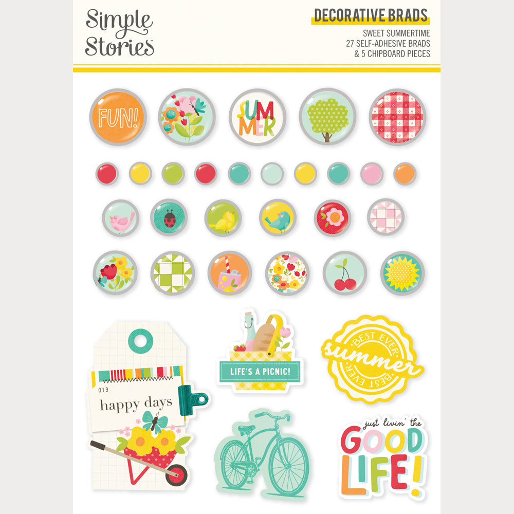 Sweet Summertime - Decorative Brads
