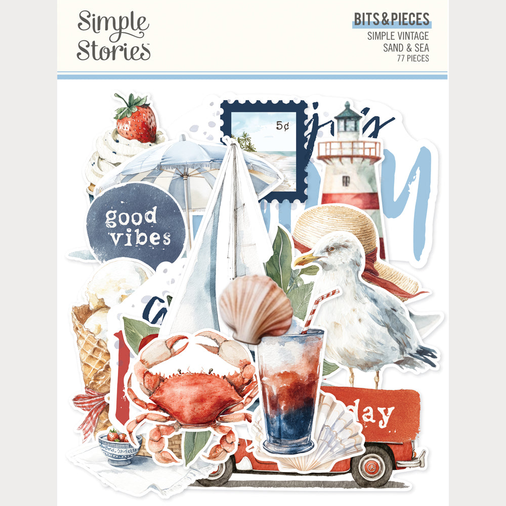 Simple Vintage Sand and Sea - Bits & Pieces