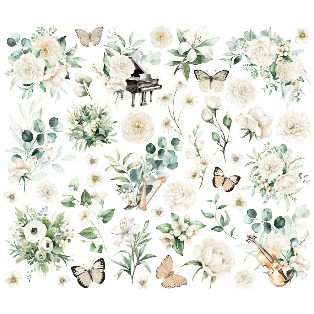 Simple Vintage Timeless Harmony - Floral Bits & Pieces