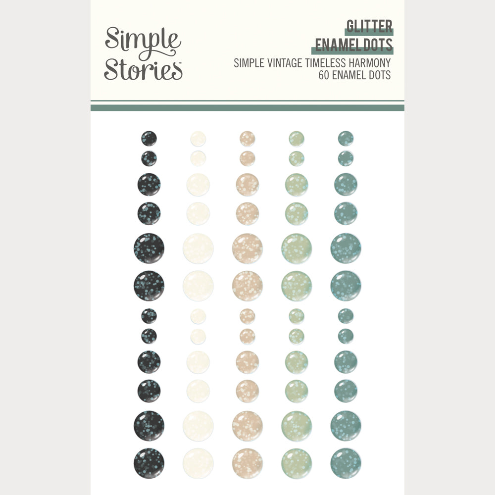 Simple Vintage Timeless Harmony - Glitter Enamel Dots
