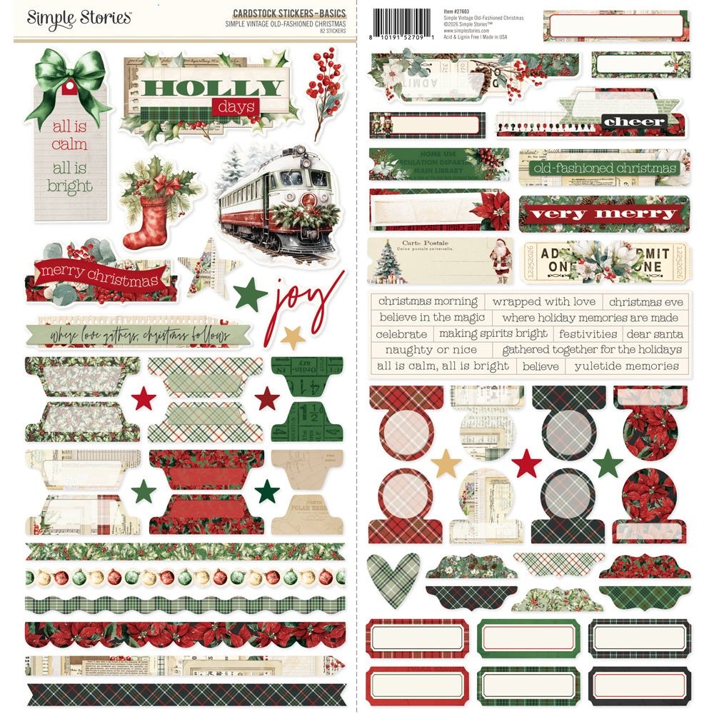 Simple Stories - Simple Vintage Old Fashioned Christmas Collector's Essentials Kit **PRE-ORDER**