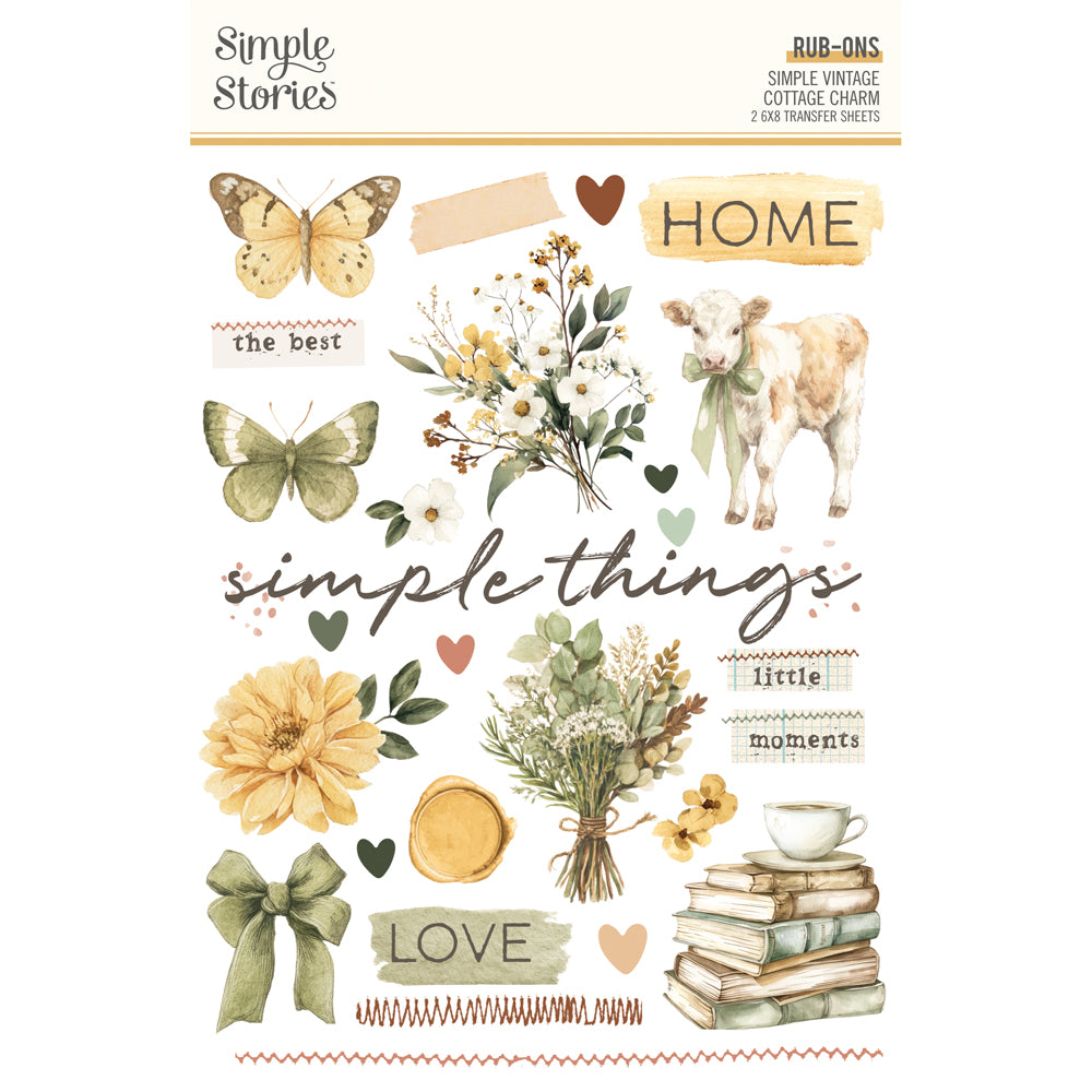Simple Stories - Simple Vintage Cottage Charm Rub Ons **Pre-Order**
