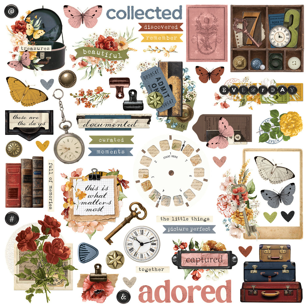 Simple Stories - Simple Vintage Trunk Show - Chipboard Pieces **Pre-Order**