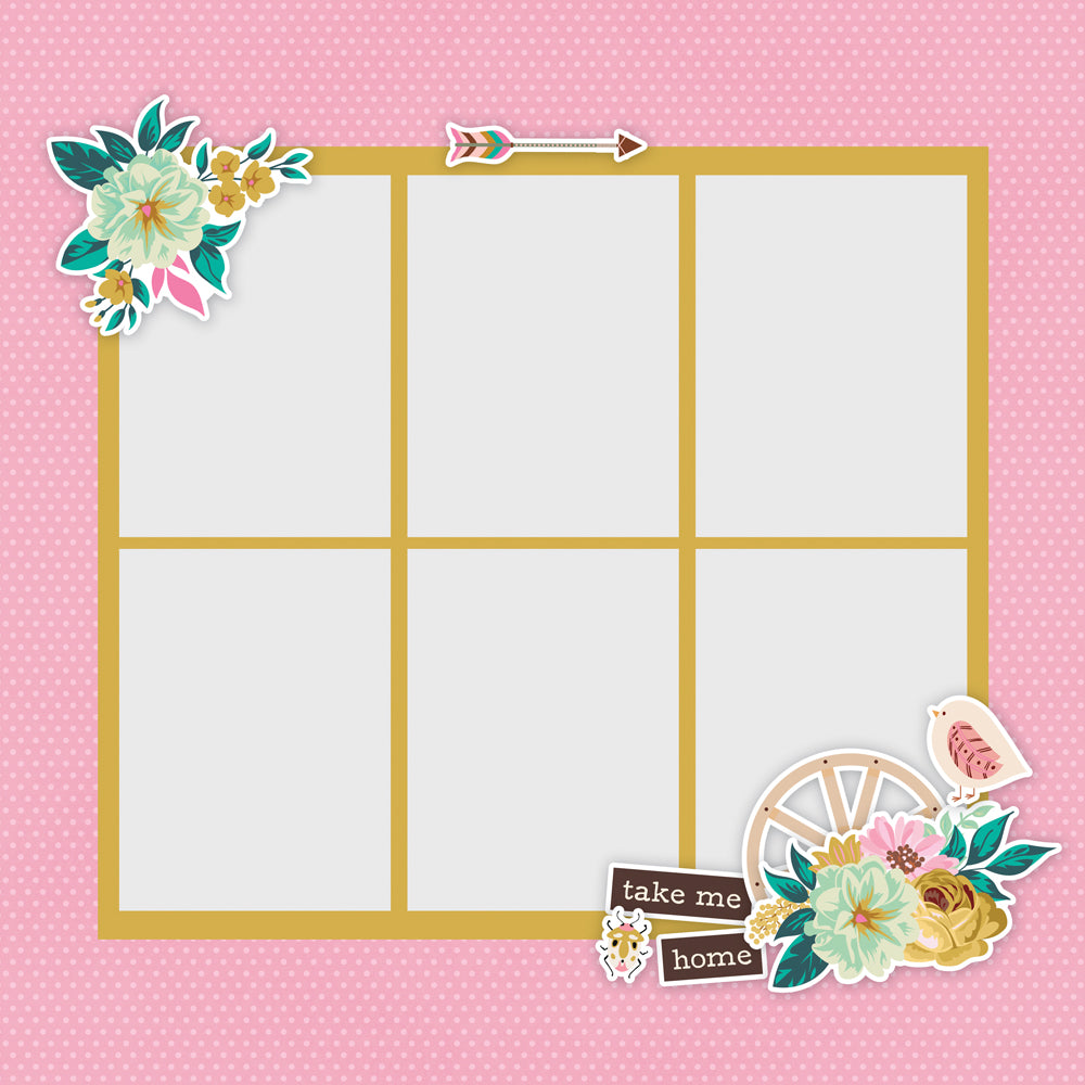 Simple Stories - Country Roads Cowgirl - Page Pieces **Pre-Order**