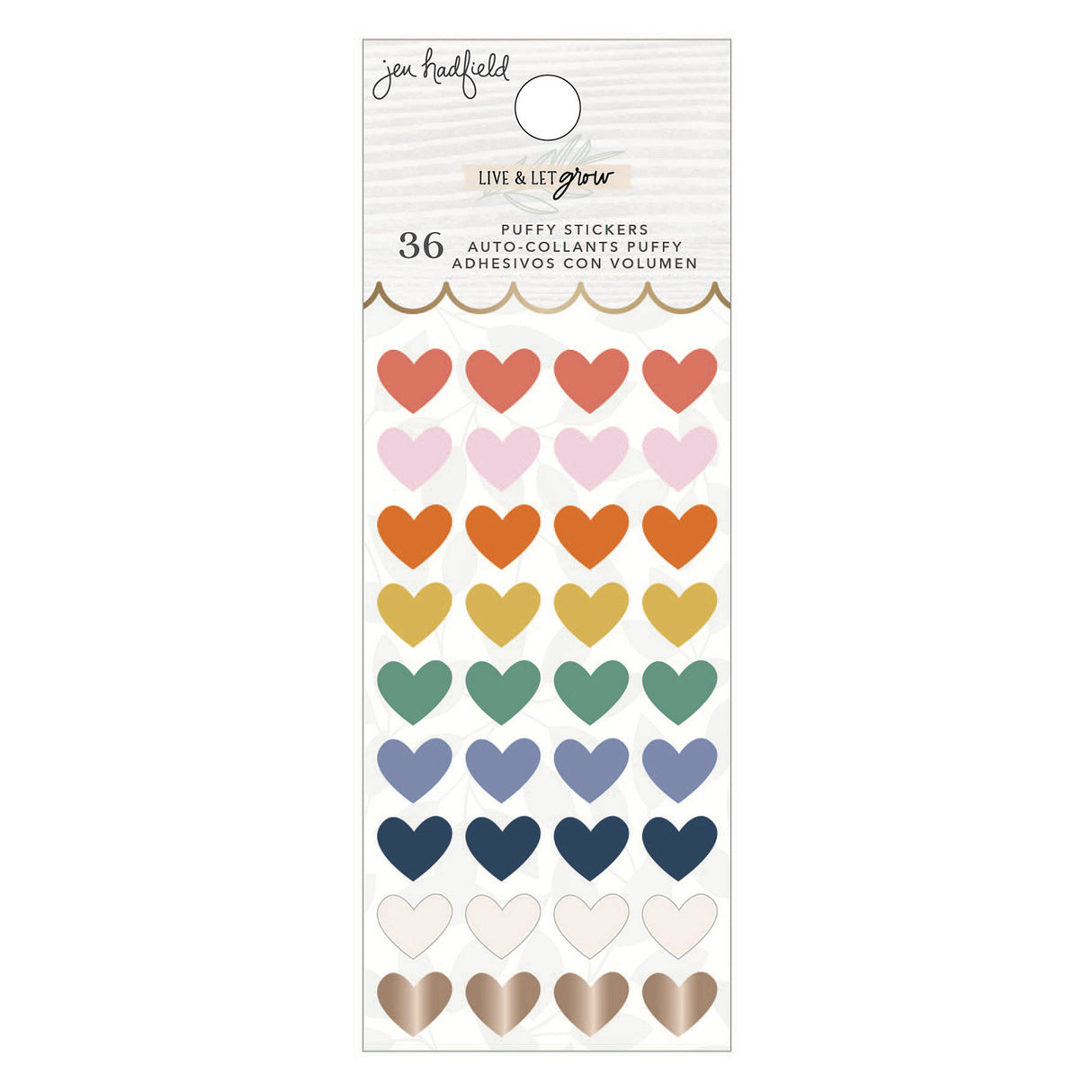 Live And Let Grow Mini Puffy Stickers