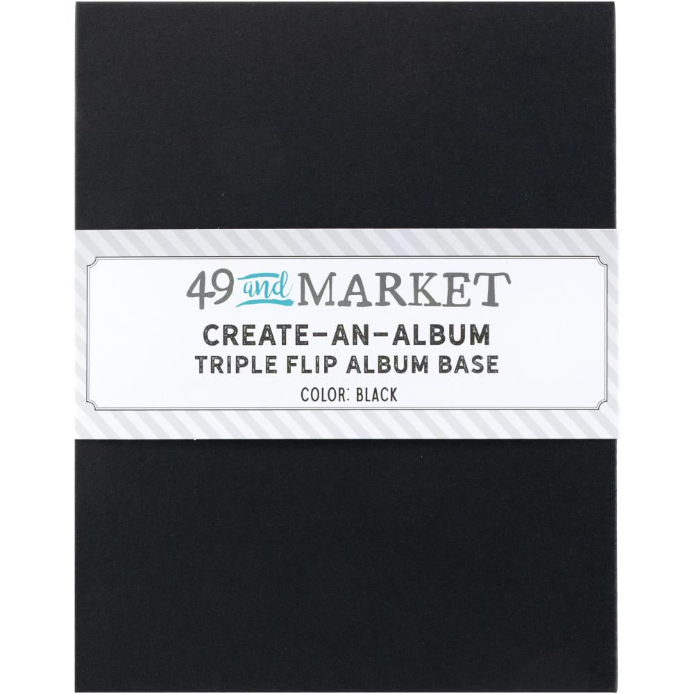 49 And Market Create-An-Album Triple Flip Album Base - Black