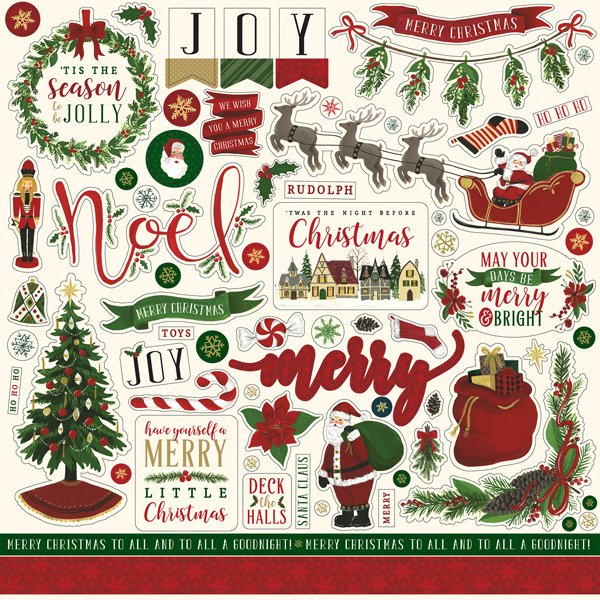 Twas the Night Before Christmas Element Stickers