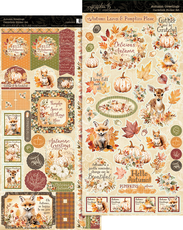 Autumn Greetings Sticker Set
