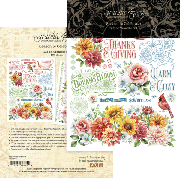 Seasons to Celebrate Rub-On Transfers