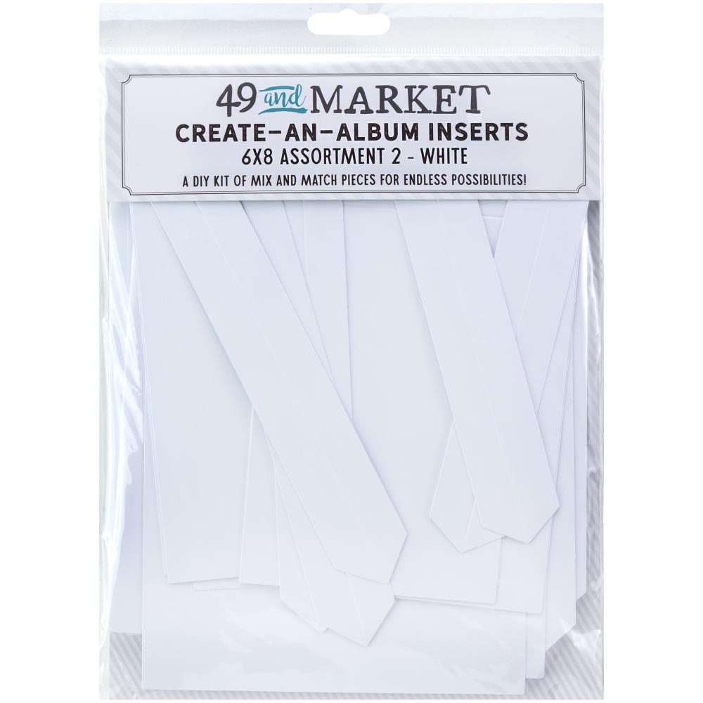 49 And Market Create-An-Album Foundation Inserts - Assort. 2 White