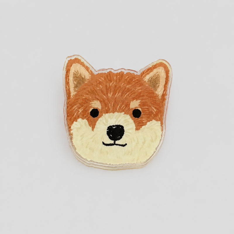 Dog Head Pattern Paper Clip: Border / F