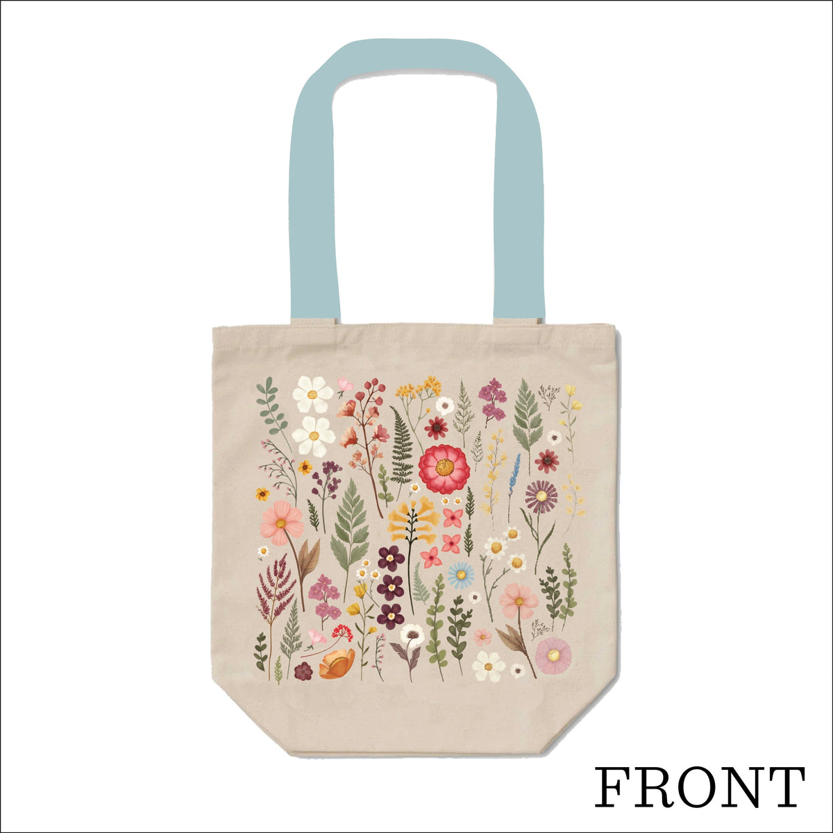 Echo Park Tote Bag-Pressed Floral