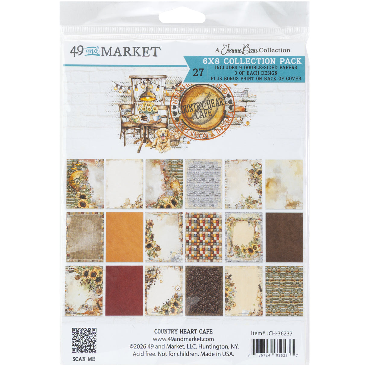 49 and Market - Country Heart Café 6x8 Collection Pack