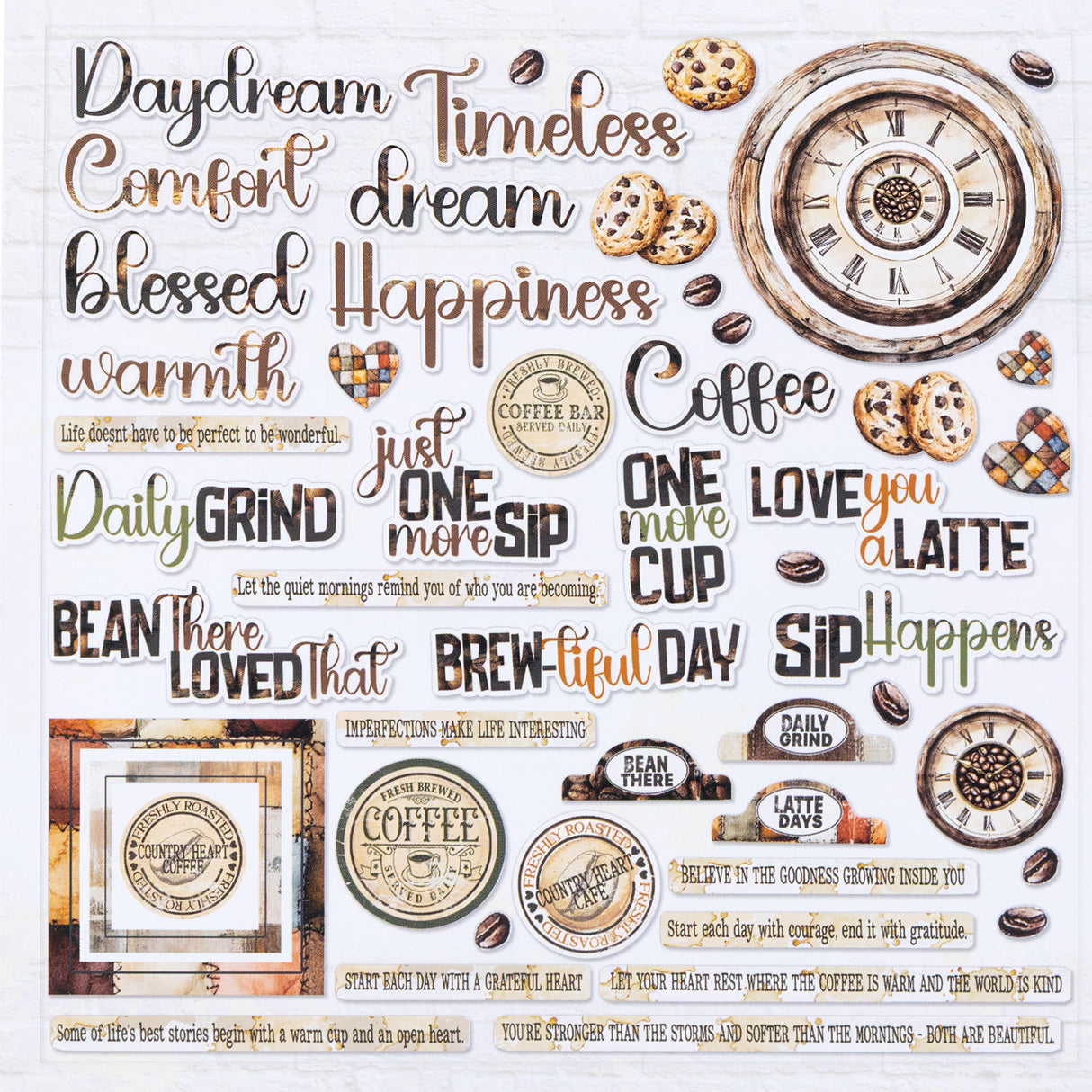 49 and Market - Country Heart Café Chipboard Assortment