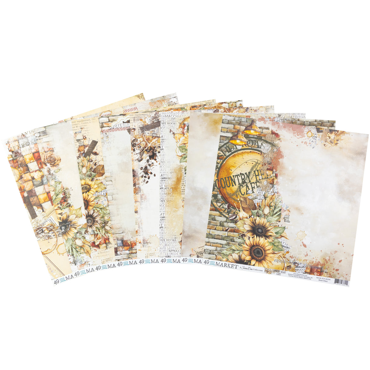 49 and Market - Country Heart Café 12x12 Collection Pack