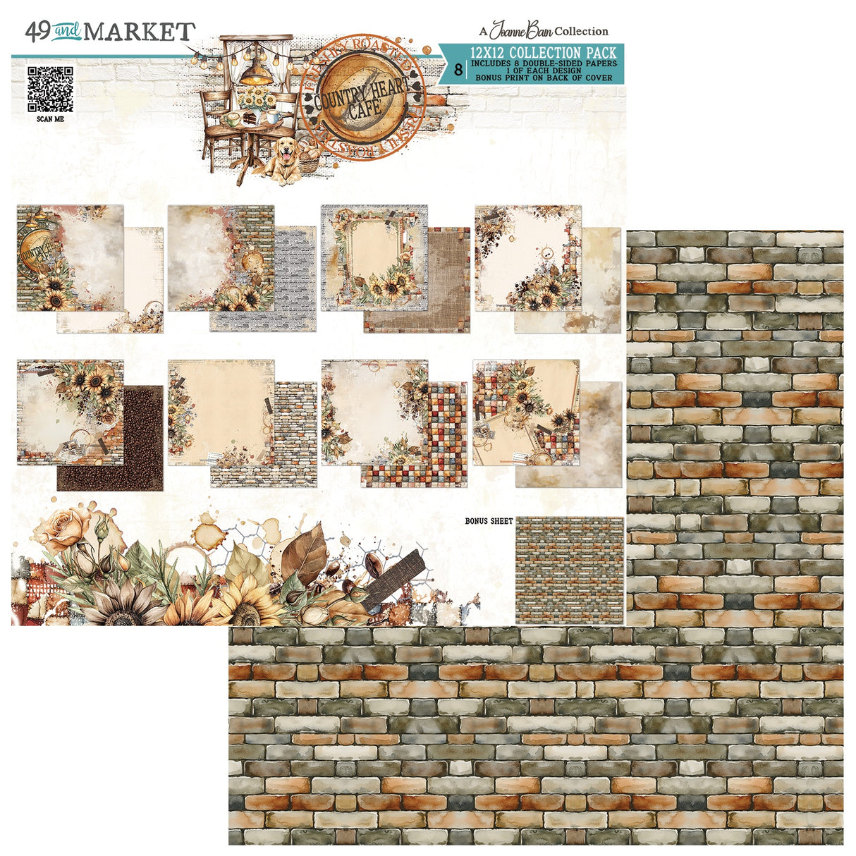 49 and Market - Country Heart Café 12x12 Collection Pack