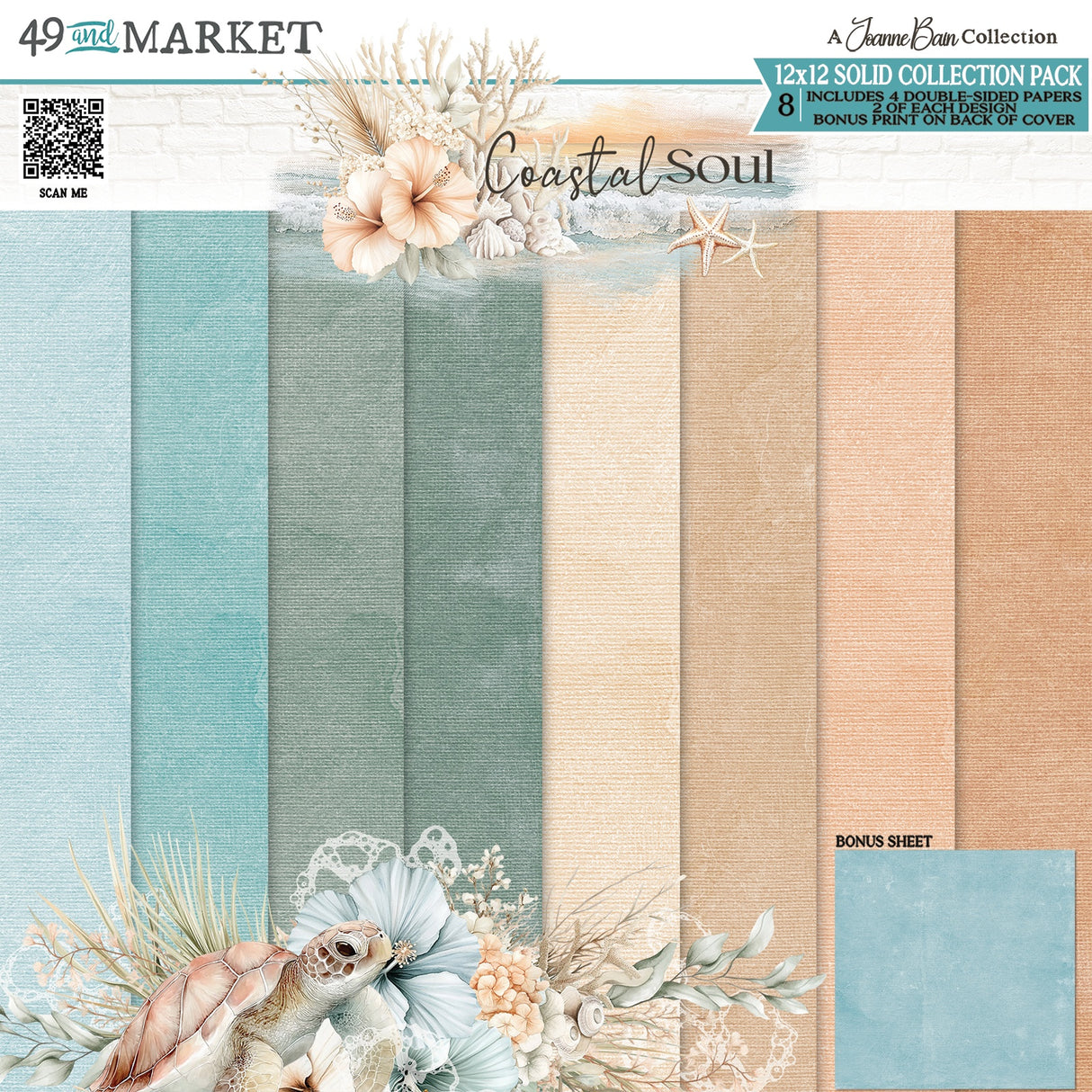 49 and Market - Coastal Soul 12x12 Solids Collection Pack