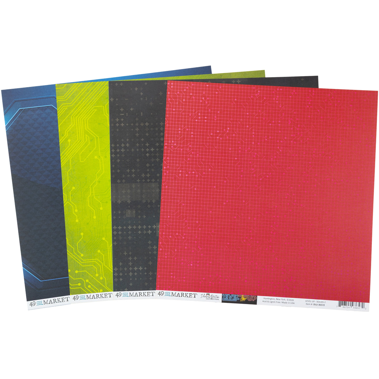 49 and Market - Level Up 12x12 Solids Collection Pack