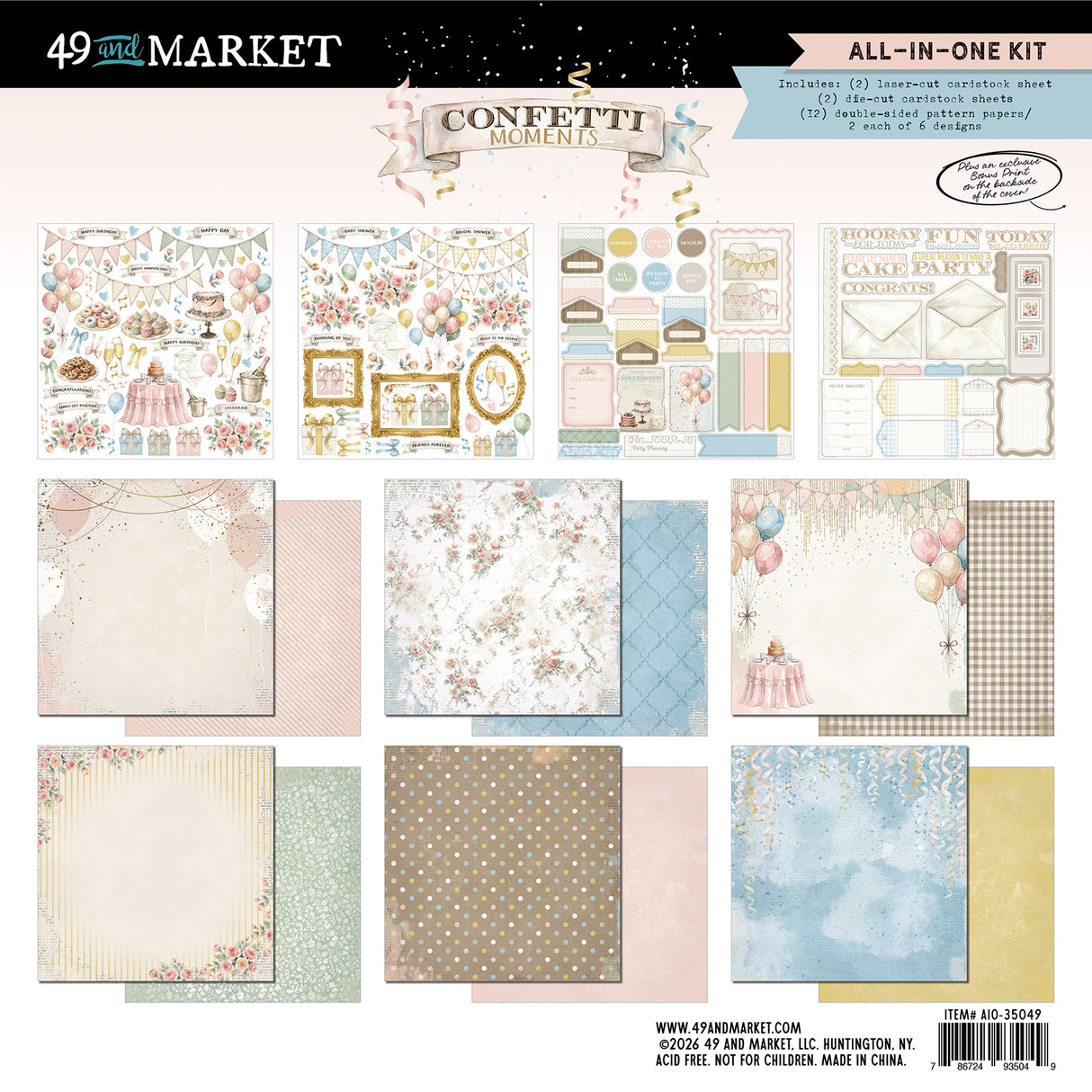 49 and Market Confetti Moments All-in-One-Kit