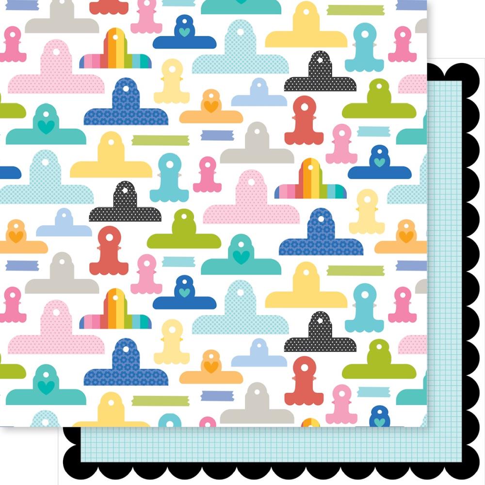 Documented Double-Sided Cardstock 12"X12" - CLIPS