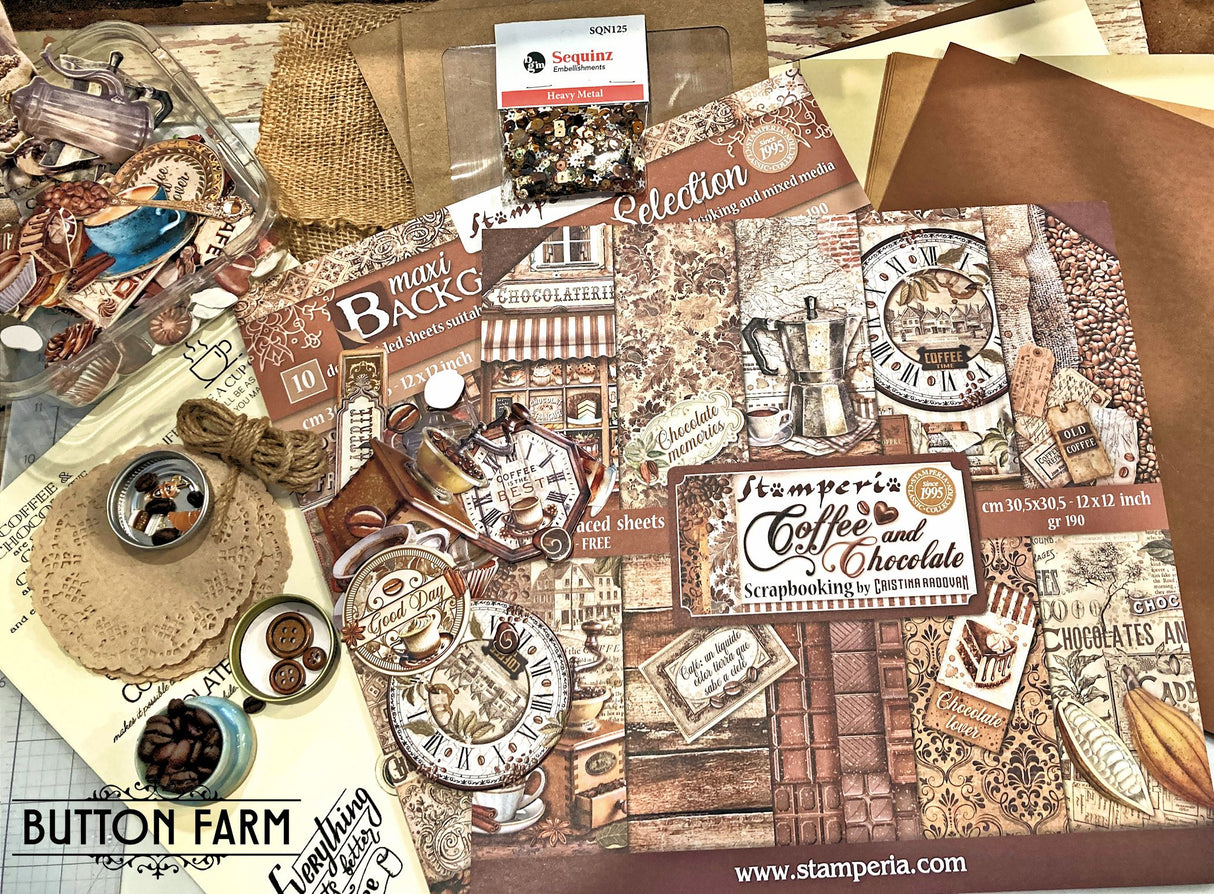 Coffee and Chocolate Card Kit by Kathy Clement - Digital Tutorial