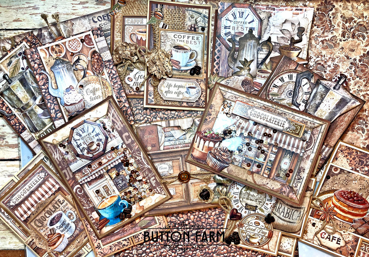 Coffee and Chocolate Card Kit by Kathy Clement - Digital Tutorial